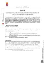 AYUDAS PARA LA ADQUISICIÓN DE LIBROS Y MATERIAL ESCOLAR 2023